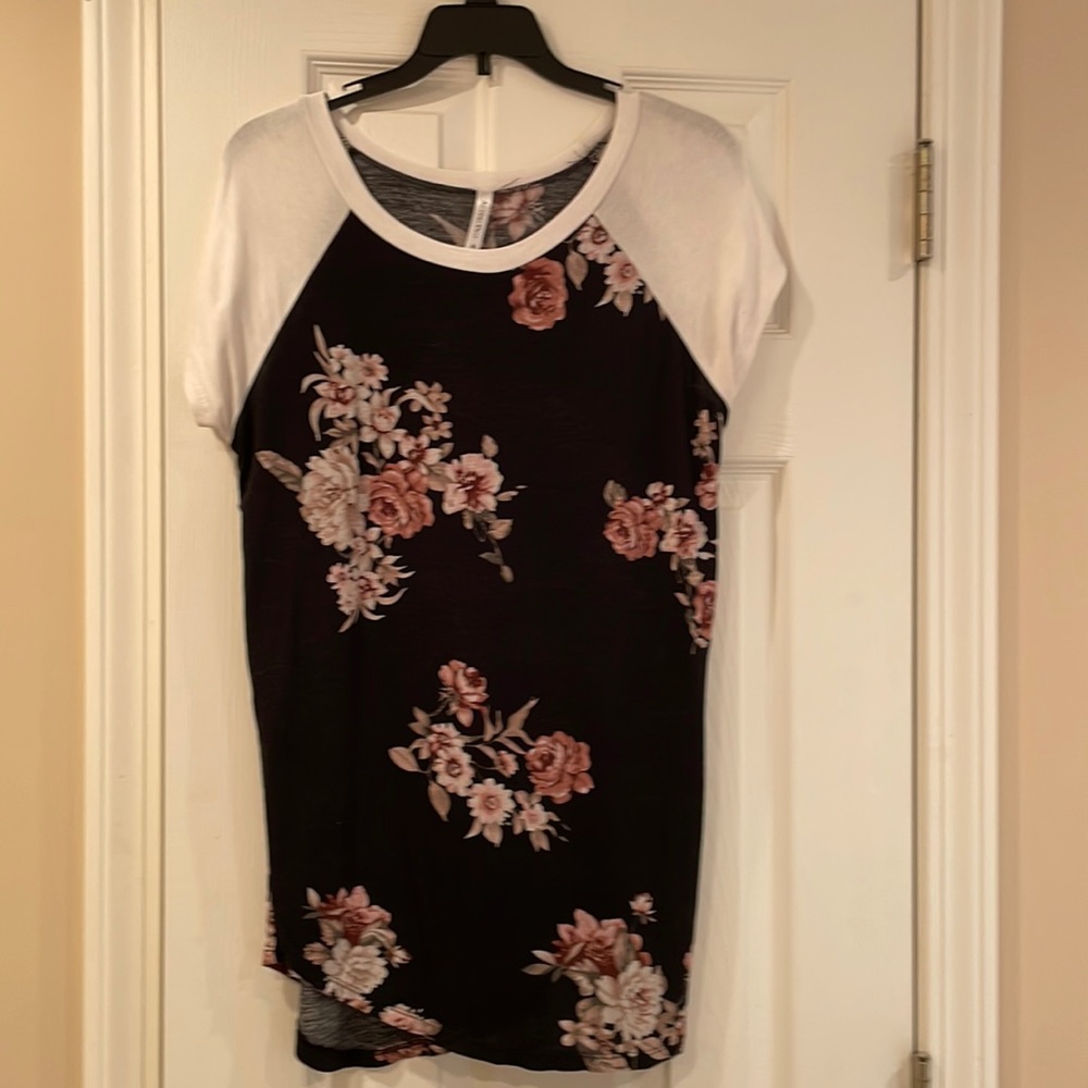 Black & White Floral Tunic